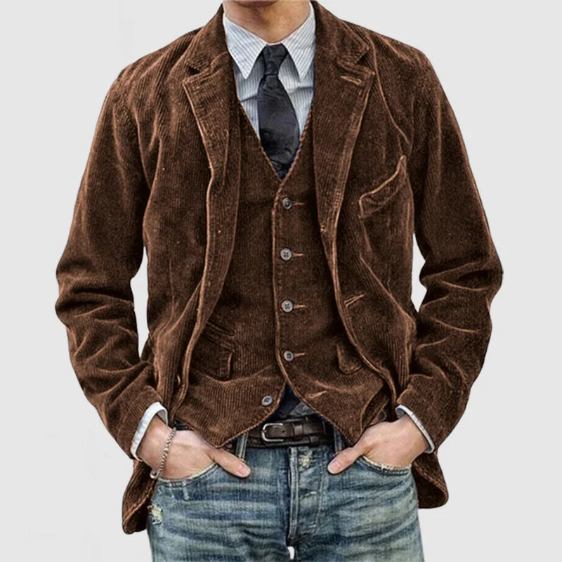 CEDRIC I VINTAGE-STYLE JACKET WITH INNER VEST