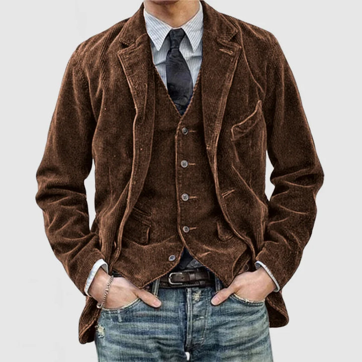 CEDRIC I VINTAGE-STYLE JACKET WITH INNER VEST