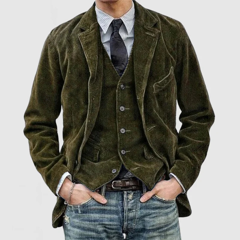 CEDRIC I VINTAGE-STYLE JACKET WITH INNER VEST