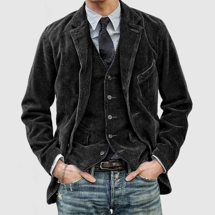 CEDRIC I VINTAGE-STYLE JACKET WITH INNER VEST