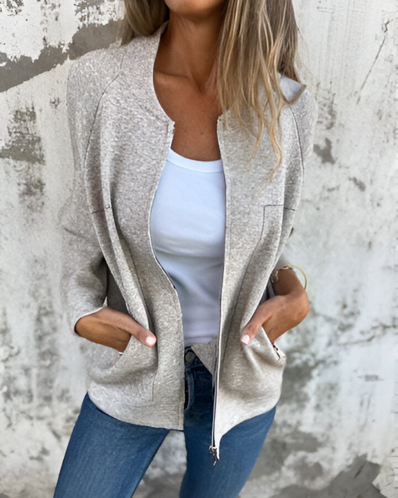 SYLVE - Women's Zip-Up Bomber