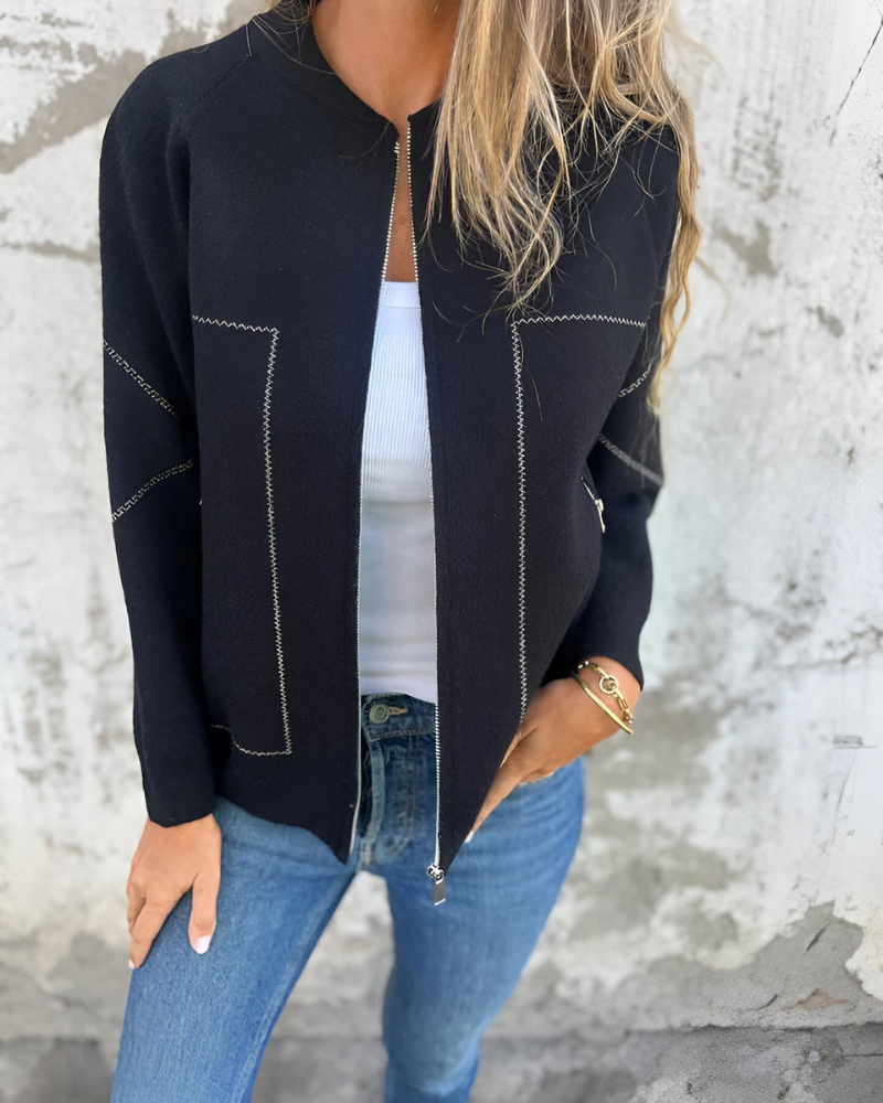 SYLVE - Women's Zip-Up Bomber