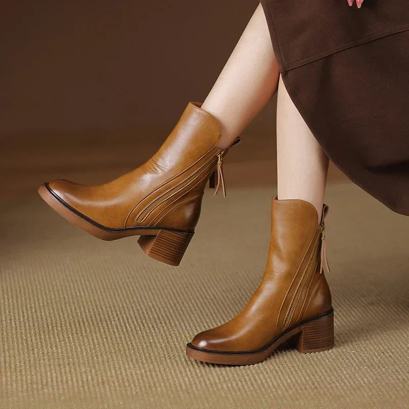 Maya | Premium Leather Ankle Boots