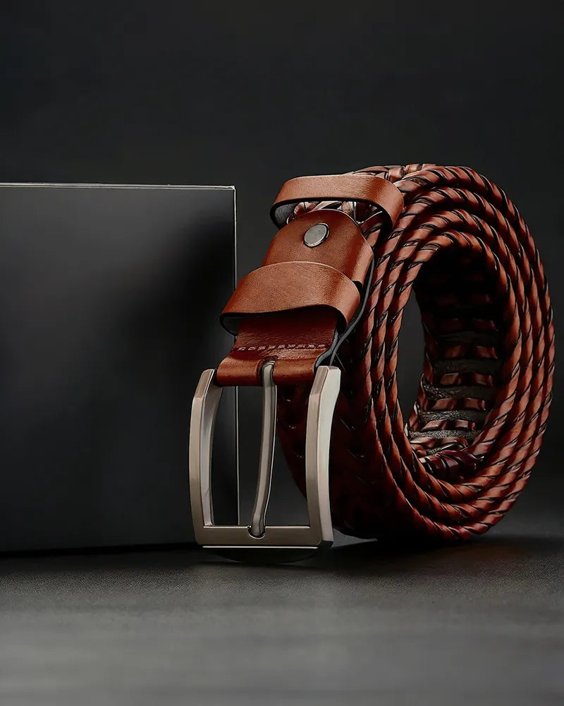Braided Cowhide Belt